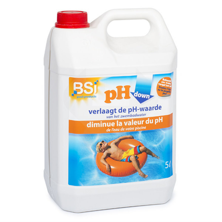 PH-down liquid 5 liter | vloeibare pH-verlager voor zwembad en spa