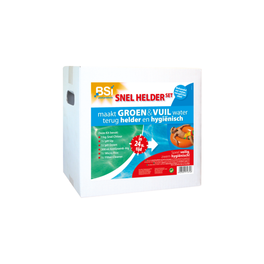 Snel helder set voor zwembad
