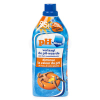 pH-down liquid 1 liter voor zwembad en spa