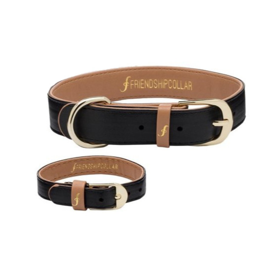 Jet Black halsband Extra Small