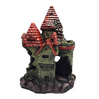 Aquarium kasteel ornament 17 x 14 x 23 cm | schuilplek voor vissen