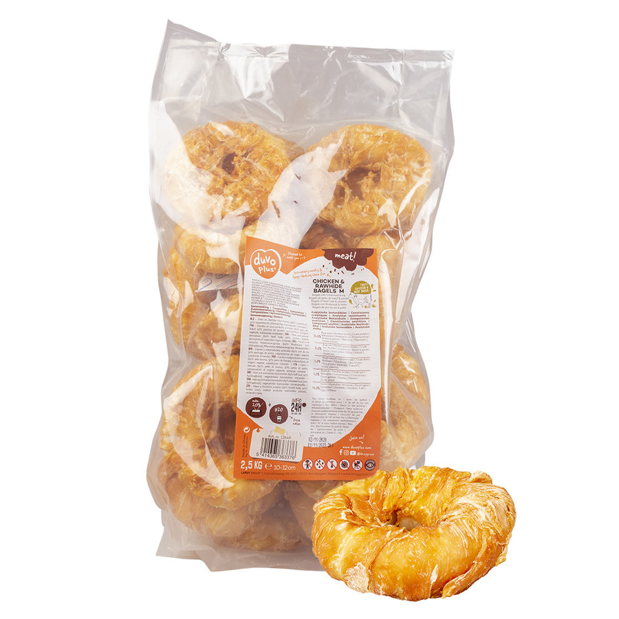 Kip & runderhuid bagels medium 2500g