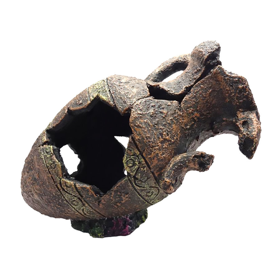 Aquarium kruik ornament 28,5 x 17,5 x 22 cm | schuilplek voor vissen