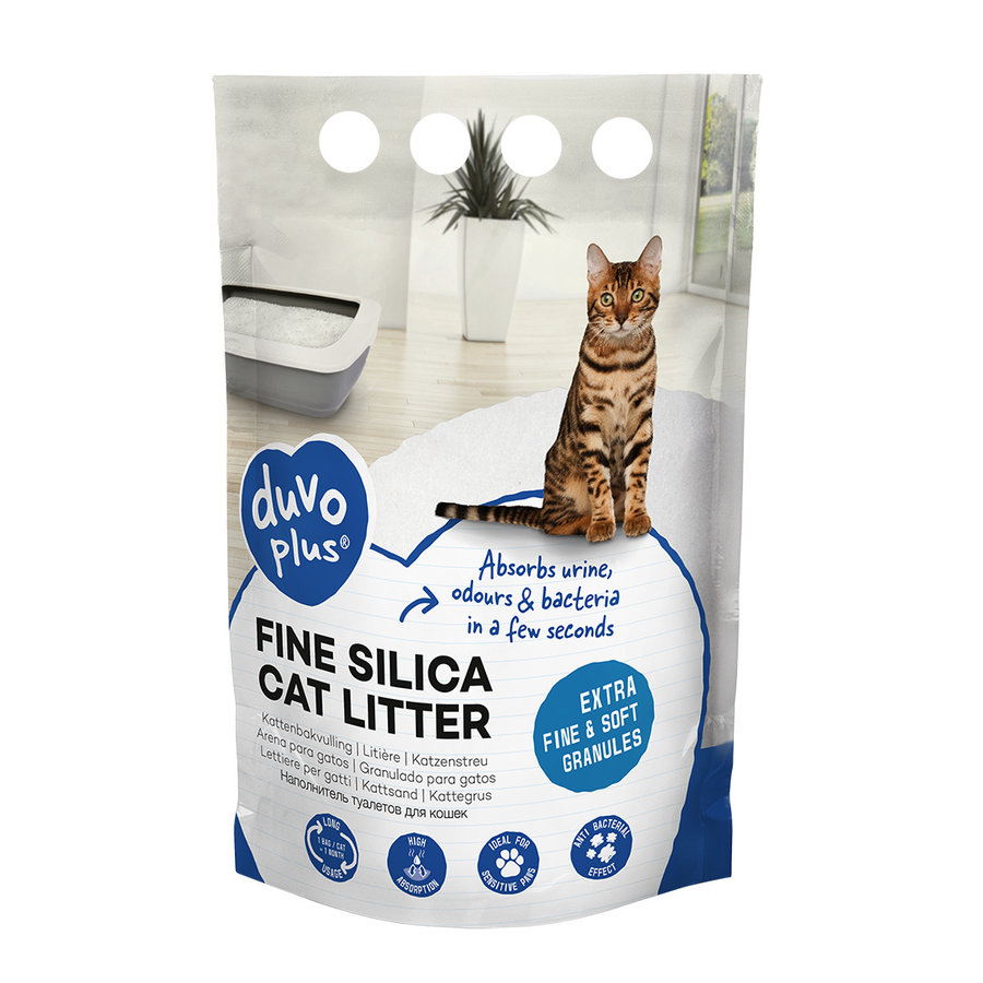 Premium fijne silica kattenbakvulling 5L