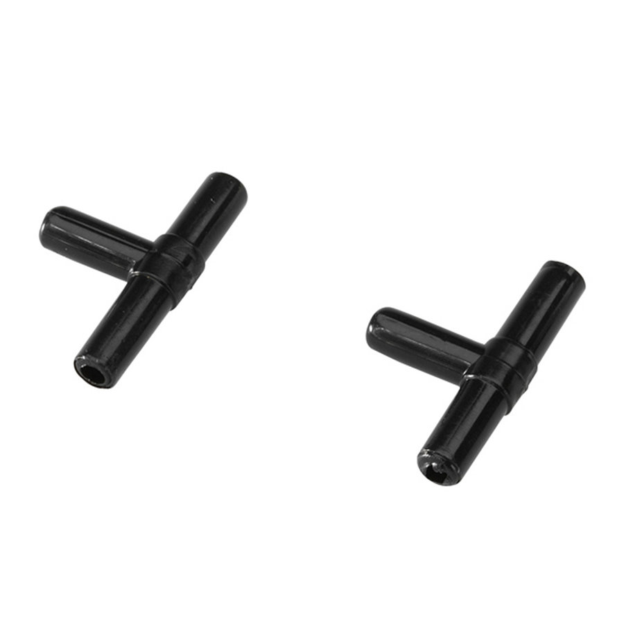 Plastic t-stuk voor luchtslang aquarium 4/6 mm | set van 2