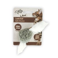 Lambswool Lamb Ball with bird sound Catnip