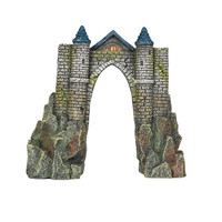Camelot kasteel aquariumornament 20 x 9 x 19 cm | zwemdoorgang en schuilplek