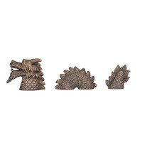 Nessy draak aquarium ornament 30 x 6 x 9 cm | 3-delig polyresin