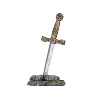 Merlin zwaard aquarium ornament 16 cm | polyresin decoratie