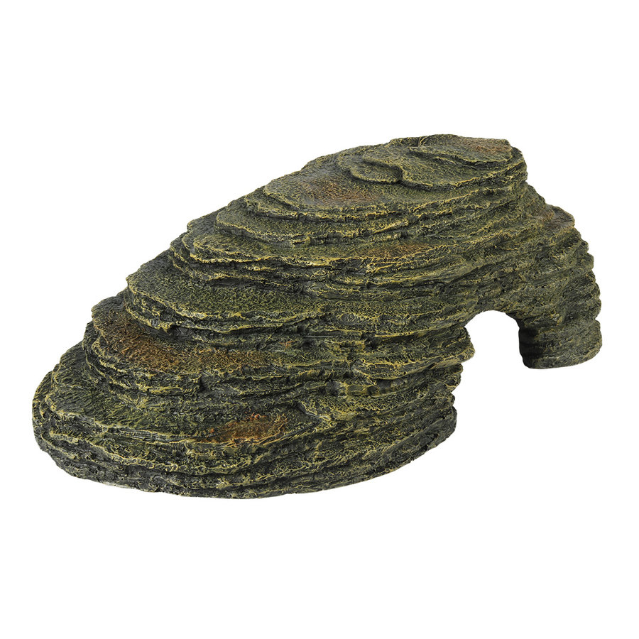 Hoek grot aquariumdecoratie 30,5 x 21 x 11,5 cm | schuilplaats voor vissen