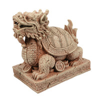 Zodiac schildpad aquariumornament 10,2 x 6,7 x 10 cm