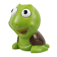 Schildpad groen aquarium ornament | 9 x 8 x 9,5 cm | polyresin decoratie