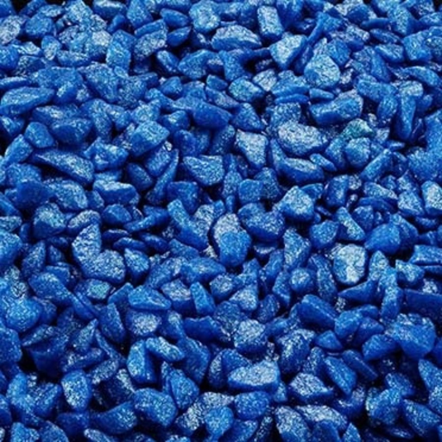 Glamour Stone Ocean Blauw aquariumgrind 6-9 mm | 2 kg | decoratieve bodembedekking