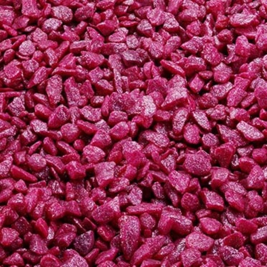 Glamour Stone Bright Raspberry aquariumgrind 6-9 mm | 2 kg bodembedekking