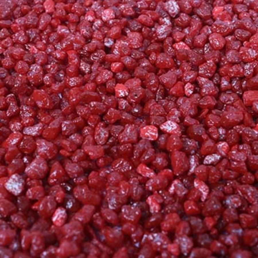 Kleurgrind rood aquariumgrind