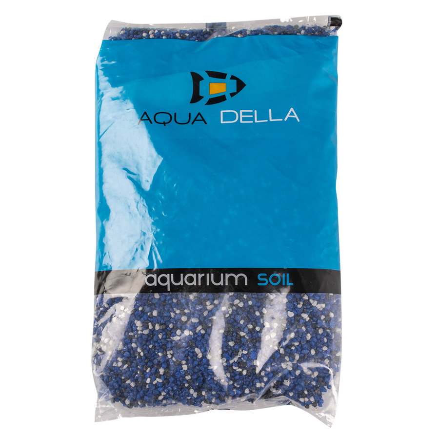 Kleurgrind mix blauw | aquariumgrind 2-4 mm