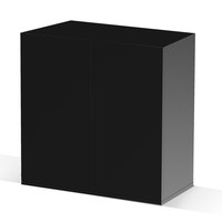 Kast Emotions Nature Pro 80 aquariummeubel 81 x 40 x 83 cm | zwart mystic wit amber oak