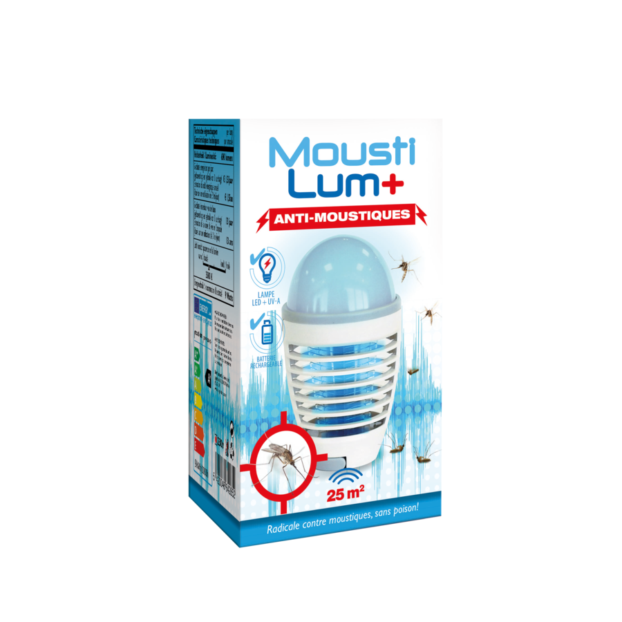 Mousti-Lum+ op batterijen