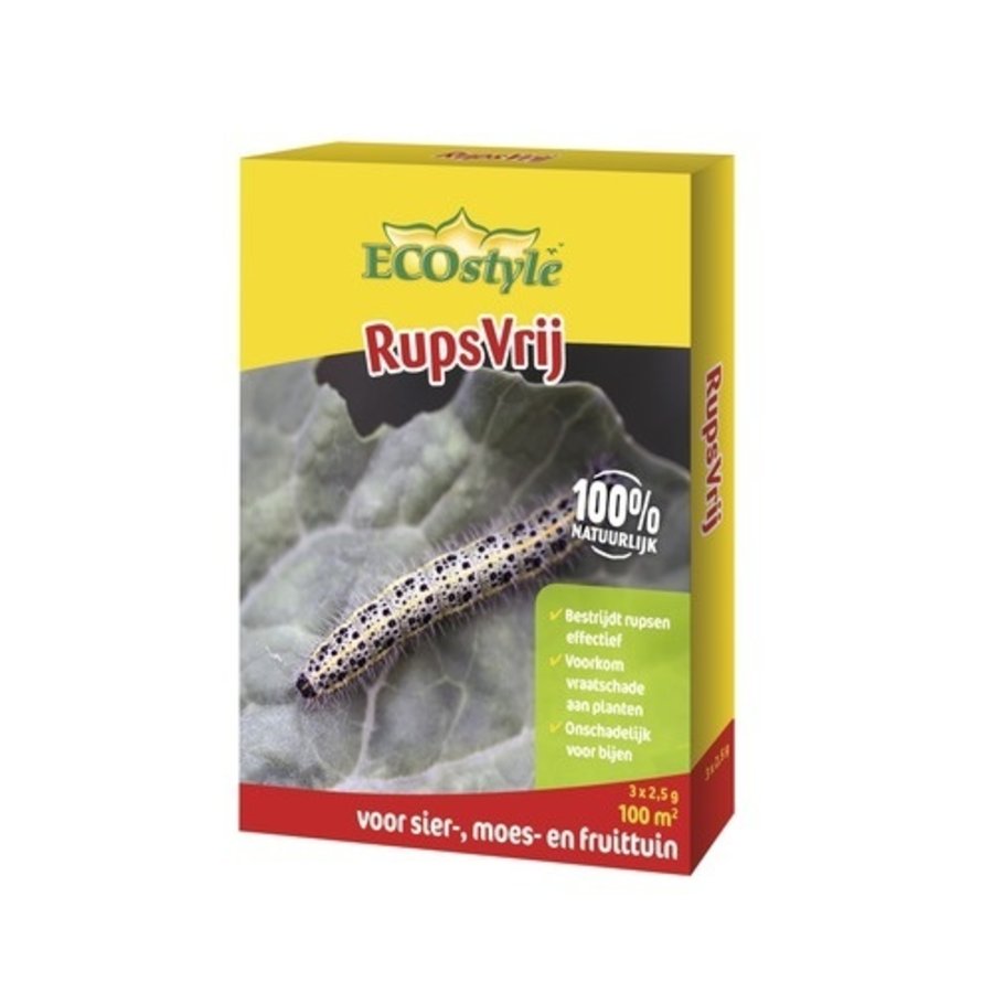 RupsVrij poeder - effectief middel tegen rupsen op sierplanten, fruit en moestuin