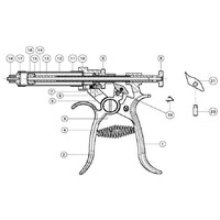 Revolver injectie pistool onderdelen