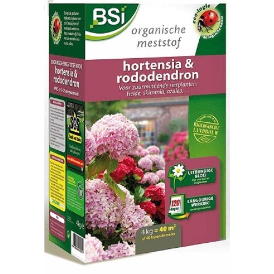 Organisch-minerale hortensia en rododendron meststof 4 kg voor 40 m²