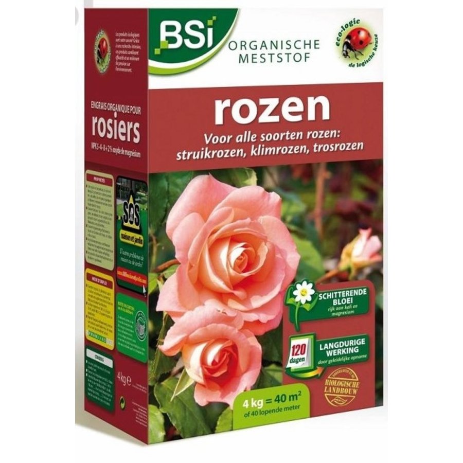 Organisch-minerale rozenmeststof met lange werking 4 kg