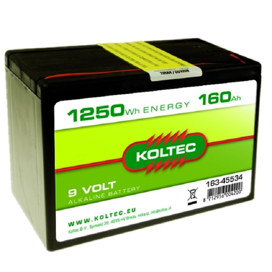 Batterij 9 Volt 1250 WH 160 Ah