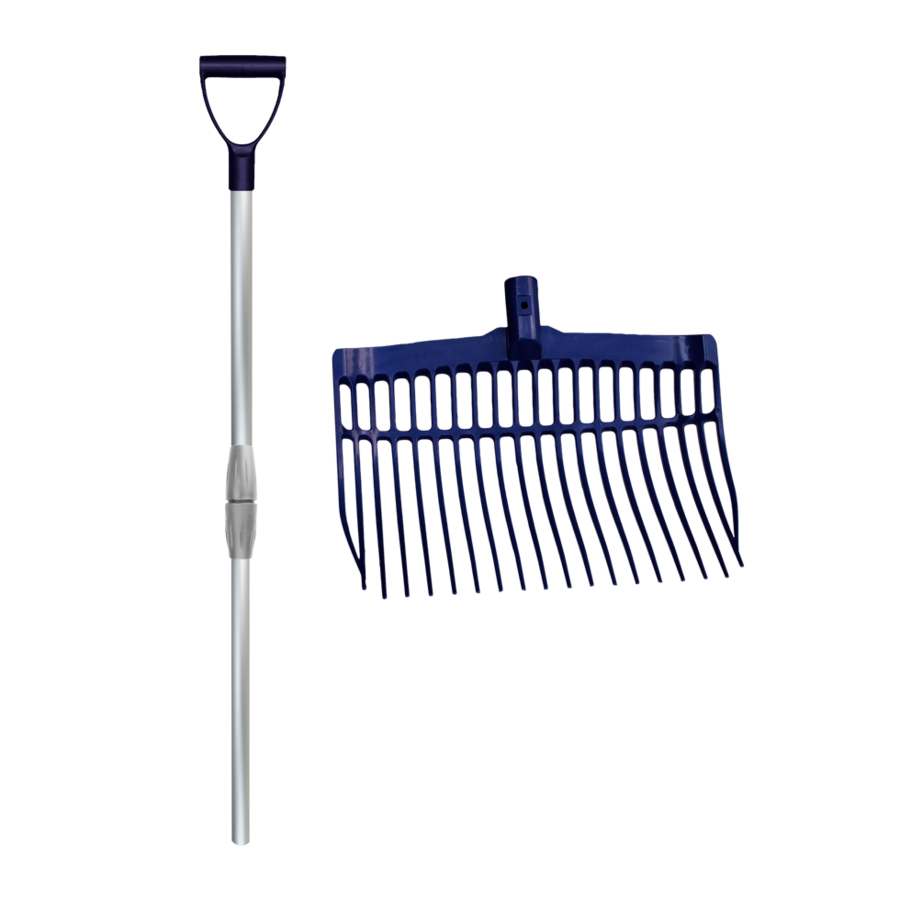 Mestvork kunststof met aluminium steel