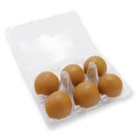 Eierdoos plastic JUMBO voor 6 eieren