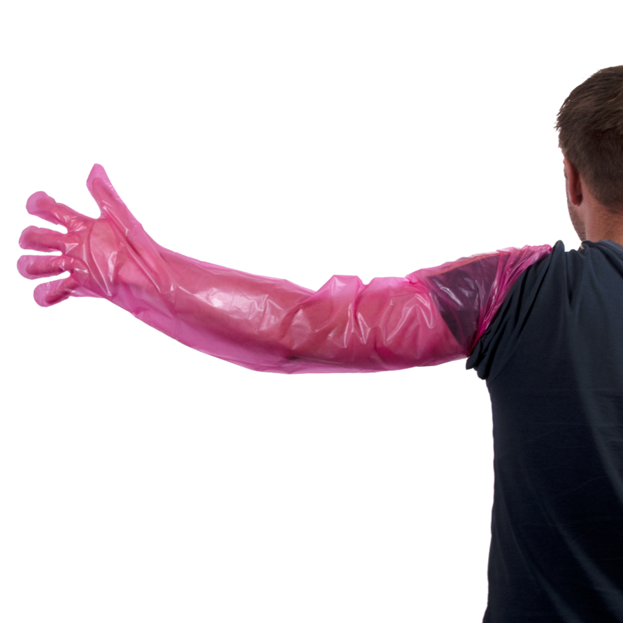 Wegwerp handschoen vet roze 100 stuks