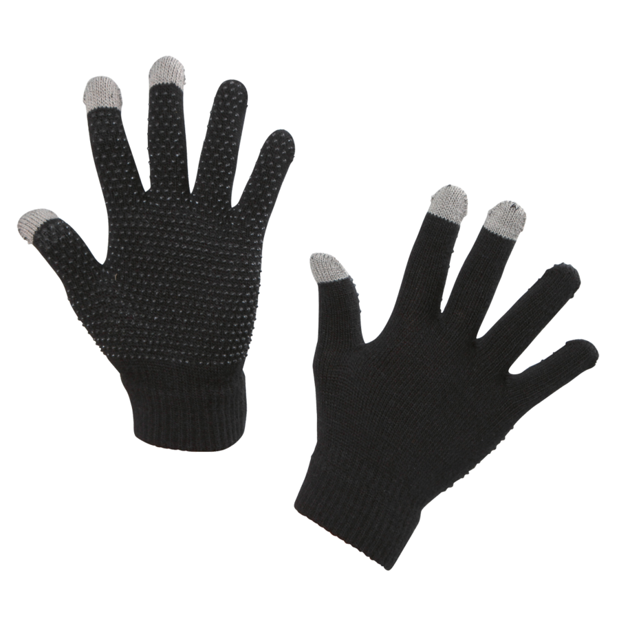 Rijhandschoen Magic Touch zwart 1size4all