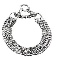 Dressuurketting hond 2 mm | 60 cm | keuze 2 rijen of 3 rijen