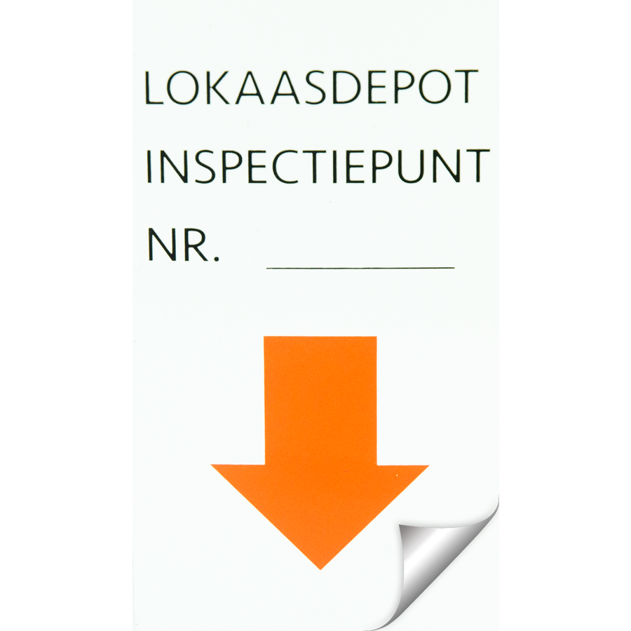 Sticker "Inspectiepunt"