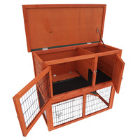 Konijnenhok Raymond Classic bruin | 104,2 x 52 x 92 cm