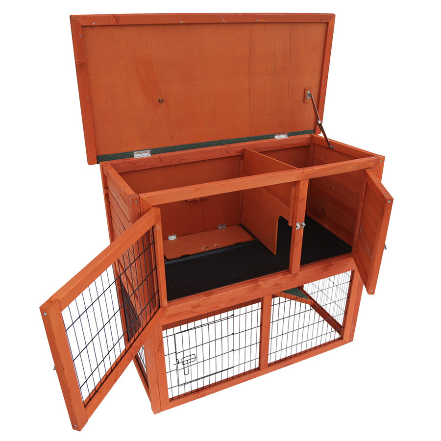 Konijnenhok Raymond Classic bruin | 104,2 x 52 x 92 cm