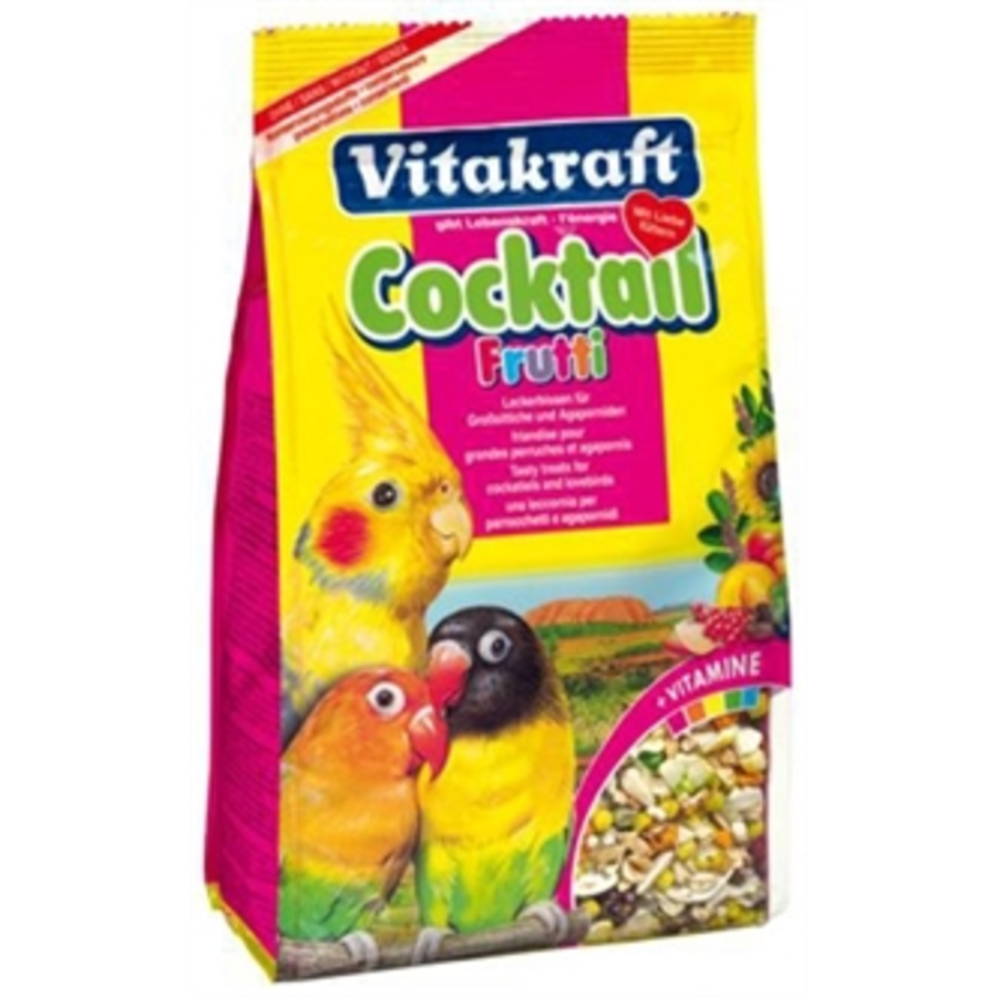 Grote parkiet/agapornissen coctail frutti 250 gram