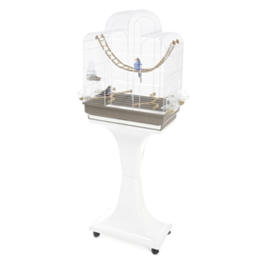 Vogelkooi Fiona Deluxe Taupe/Wit