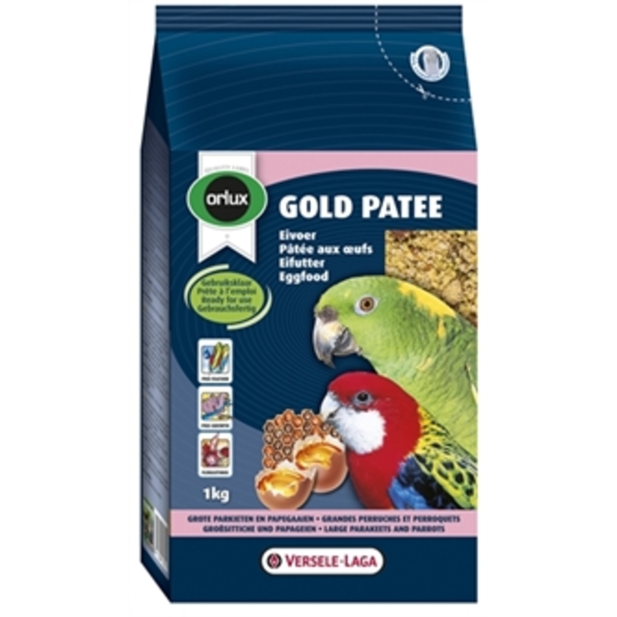 Orlux Gold Patee eivoer grote parkieten/papegaai 1KG