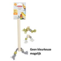 Zitstok hout met touw