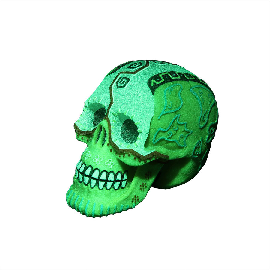 Dia de los Muertos schedel aquarium ornament | glow in the dark