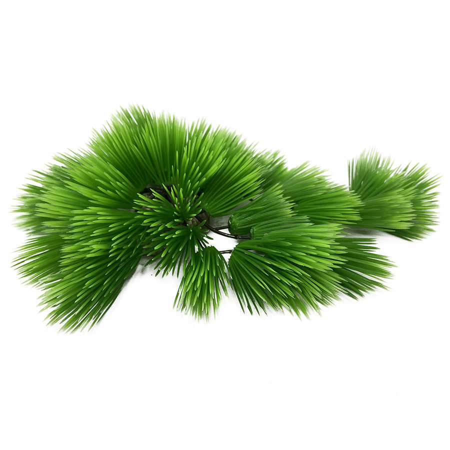 Groene Eleocharis kunstplant voor aquarium of terrarium | 22 cm