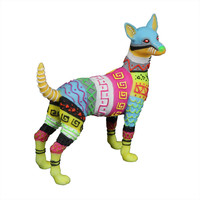 Dia de los muertos hond aquarium ornament | glow-in-the-dark | 9,8 x 4,3 x 10,5 cm