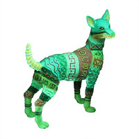 Dia de los muertos hond aquarium ornament | glow-in-the-dark | 9,8 x 4,3 x 10,5 cm