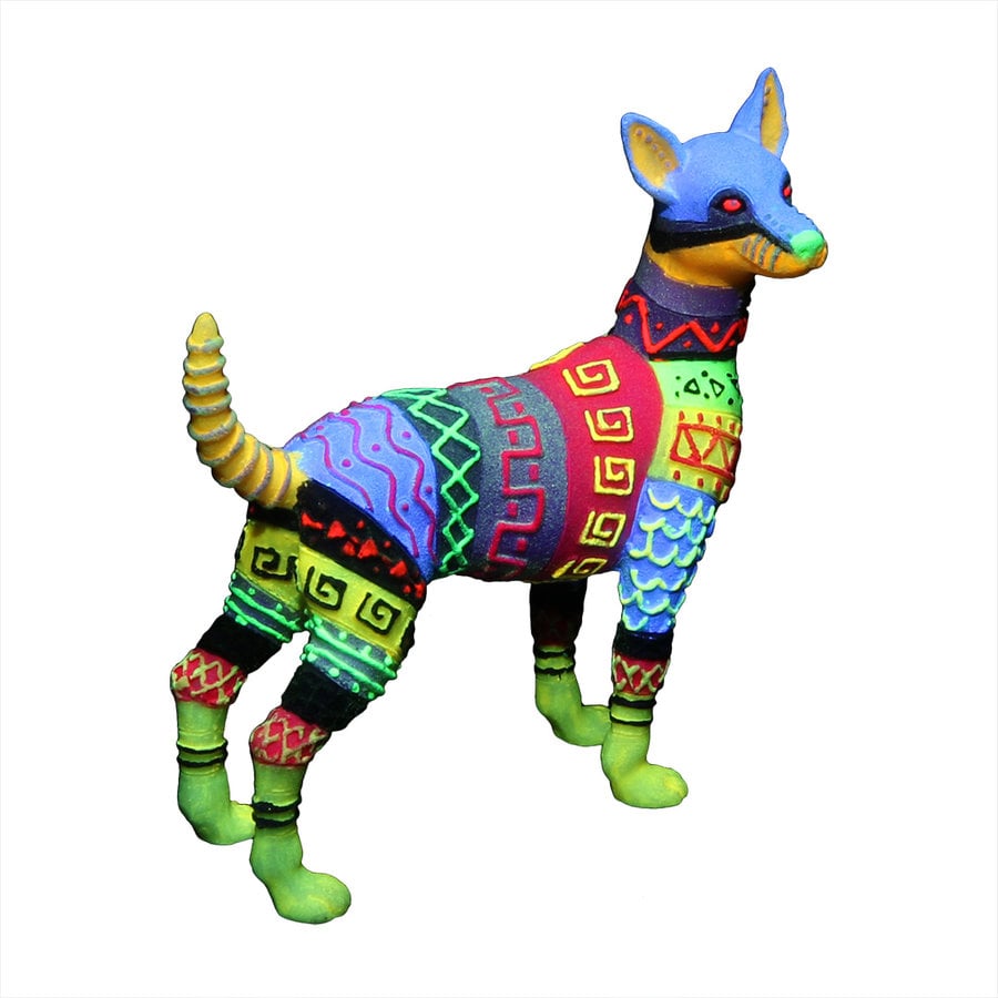 Dia de los muertos hond aquarium ornament | glow-in-the-dark | 9,8 x 4,3 x 10,5 cm