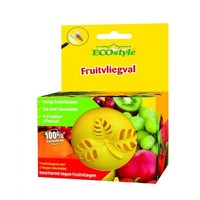 Fruitvliegval met lokstof - navulbare, geurloze val tegen fruitvliegjes tot 6 weken werkzaam