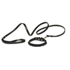 Hondenriem met halsband parels zwart