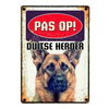 Waakbord PAS OP Duitse Herder