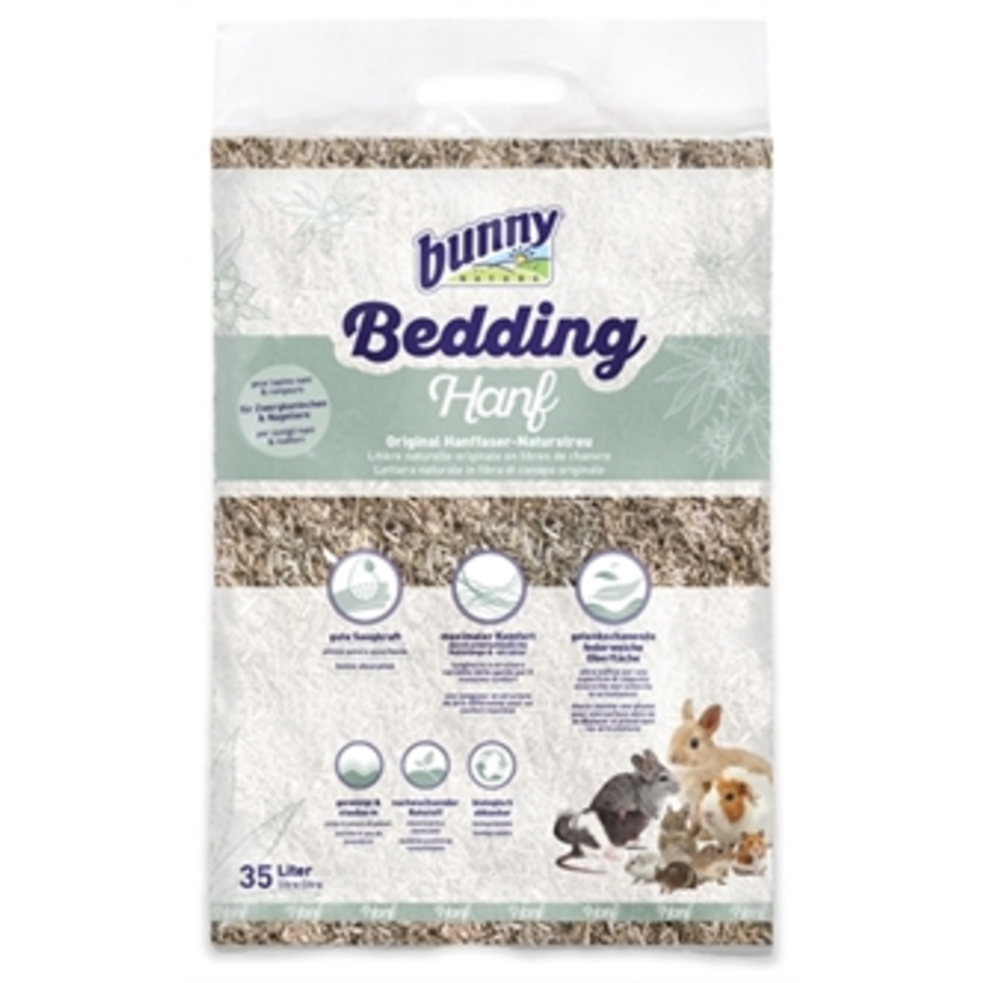 Bunnybedding Hanf Hennepvezel 35 Liter