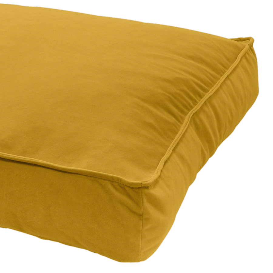 Velours Lounge Cushion Geel