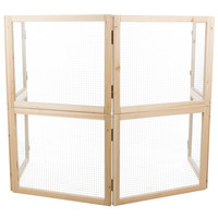 Indoor ren 4 panelen hout voor konijn en cavia